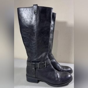 Jessica Simpson women's black leather boots